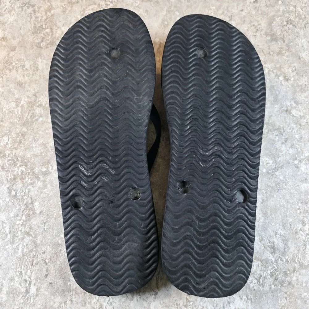 Polo Ralph Lauren Men's Triple Black Slide Sandals Big Logo Size 13 - 14